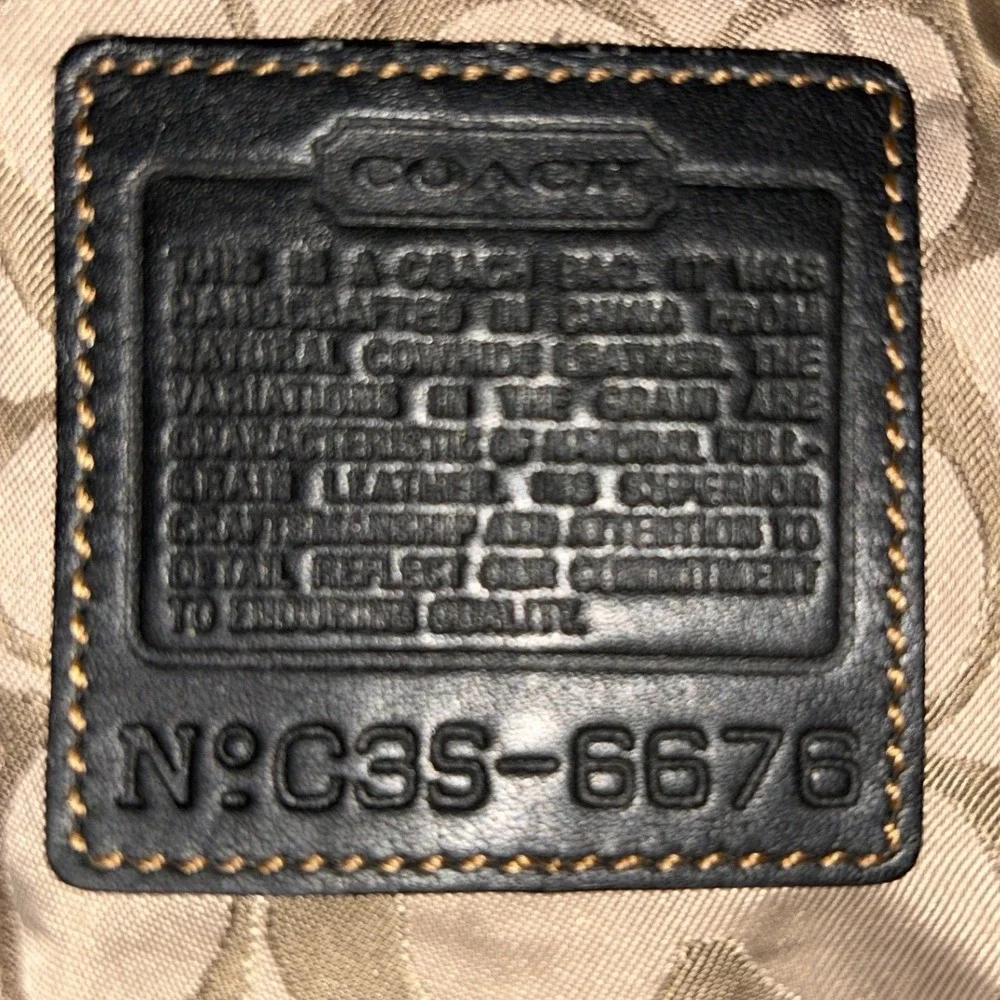 VTG Coach Soho Crossbody Purse w‎ Shoulder Strap Black Leather 11